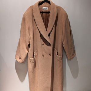 Vintage Addition-Elle Caramel Double Breasted Wool Coat